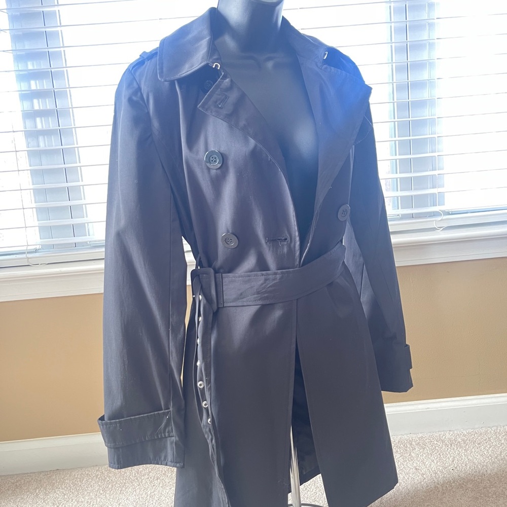 Stylish Black Trench Coat